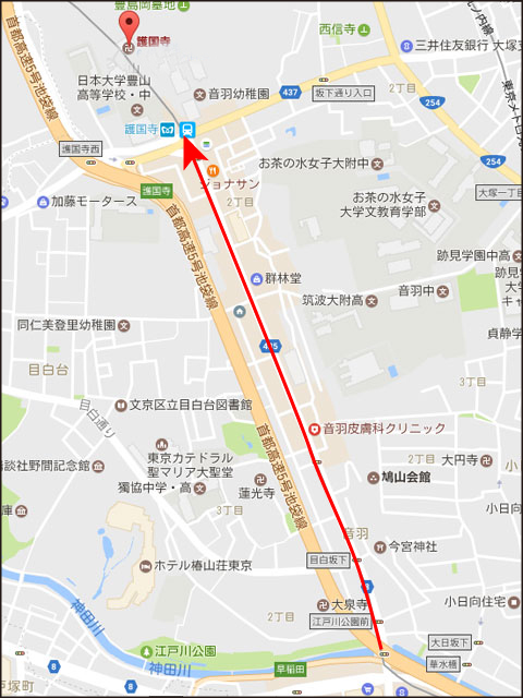  東京散歩：音羽・護国寺から大塚駅まで歩き、都電で早稲田まで散策